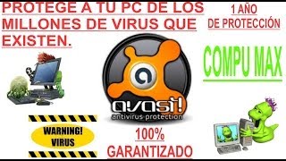 DESCARGAR E INSTALAR AVAST FREE ANTIVIRUS 2014 CON 1 AÑO DE PROTECCION [upl. by Erdnoed455]