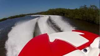 Seadoo Speedster 150 255HP SCIC rear view mangrove run [upl. by Acino362]