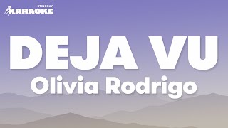 Olivia Rodrigo  deja vu Karaoke Version [upl. by Aniweta]