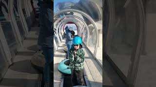 Tobogganing Park Leysin Switzerland 🇨🇭 switzerland travel mountains winter tobogganing leysin [upl. by Diandra]