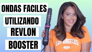 ONDAS FACILES UTILIZANDO EL REVLON BOOSTER [upl. by Atikkin942]