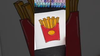 Coloring with me 🥰 Coloring book Food Bold and Easy shorts [upl. by Fairleigh]