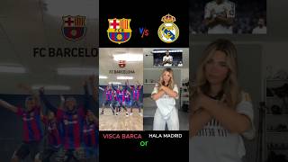 Visca Barca❤️ vs Hala Madrid 🤍 football realmadrid barcelona halamadrid viscabarsa trending [upl. by Orford]