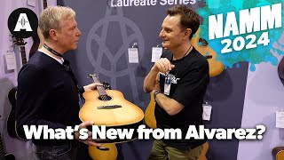 Incredible Acoustic Guitars from Alvarez  NAMM 2024 [upl. by Brenan]