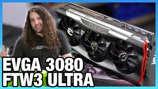 EVGA RTX 3080 FTW3 Ultra Review Thermals Overclocking Noise Power amp XOC Records [upl. by Schild]