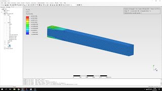 PrePoMax CalculiX FEA  Tutorial 9  Elastoplastic bending of a beam [upl. by Lleneg]