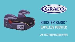 GRACO Backless Booster car seat installation guide [upl. by Ihana]