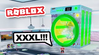 Buying the XXXL WASHING MACHINE in Roblox Laundry Simulator [upl. by Jena]