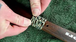 How To Wrap Your Hatchet Handle With Paracord [upl. by Nesnaj]