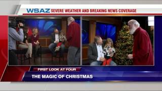 WSAZ First Look at Four  Sophie Jo Riley and Santa [upl. by Lamrouex]