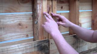 Pallet Shed  Walls Part 1 [upl. by Annavas]