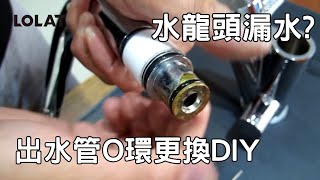 【DIY教學】廚房水龍頭出水管漏水更換O環維修自己來 [upl. by Wivestad563]