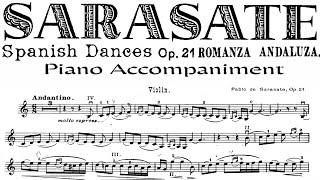 Sarasate Romanza Andaluza  Piano Accompaniment [upl. by Niehaus]