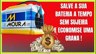 COMO COMPLETAR A SOLUÇÃO DA BATERIA SELADA MOURA 12V  CARROS E MOTOS RAPIDO E PRÁTICO [upl. by Alfeus]