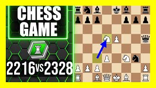 Vienna Game Vienna Gambit Wurzburger Trap  Chess Game [upl. by Nueovas584]