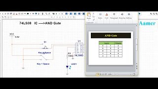 How to Use 74LS32 74LS08 and 74LS04 ICs in Multisim [upl. by Ameline]