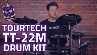 TOURTECH TT22M Electronic Drum Kit  Under £400  Mesh Heads [upl. by Onitsuaf]