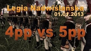 Warband Napoleonic Wars LN4pp vs LN5pp [upl. by Eedya345]