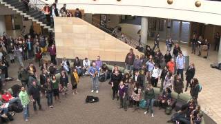 Carlson School of Management Flash Mob Deck the Halls [upl. by Ordnaxela143]