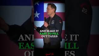 Elon Musk A Simpler Tax Code ⚖️简化 elonmusk shortspeeches shorts [upl. by Ydnagrub]