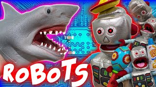 SHARK PUPPETS ROBOT INVASION [upl. by Briney572]