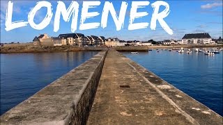 Digue  Lomener  Petit Port  Bateau  Touellen  île de Groix  Bretagne  France [upl. by Ayor]