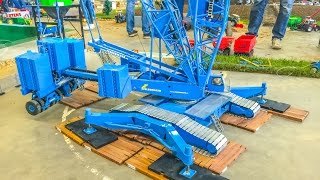 Stunning GIANT RC crane builds a wind power plant [upl. by Erskine]