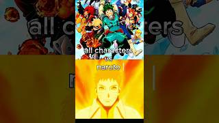 NARUTO VS MY HERO ACADEMIA 😈 shorts anime naruto [upl. by Flyn651]