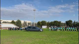 Tortoreto funerali piccolo Edoardo il saluto allo stadio [upl. by Aneehsram]