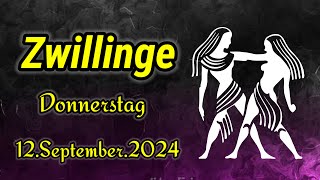 horoskop Zwillinge Donnerstag 12 September 2024 [upl. by Seltzer]