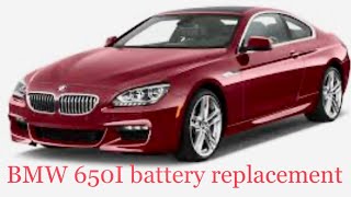 Bmw 650i Battery replacement and program EASY and affordable [upl. by Sivrup]