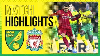 HIGHLIGHTS  Norwich City 01 Liverpool [upl. by Pippas]