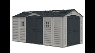 Duramax Apex Pro Vinyl Outdoor Storage Shed with 2 Sizes [upl. by Dacie511]