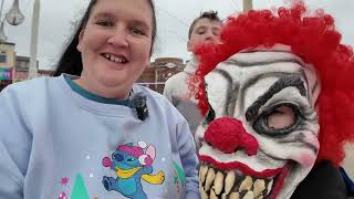 Blackpool Promenade walk talk amp a scary clown 😂 [upl. by Sarazen]