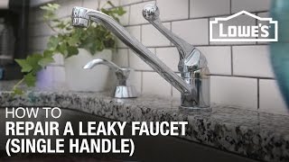 How to Fix A Dripping or Leaky Single Handle Faucet [upl. by Yellac354]