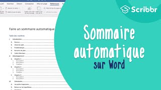 Faire un sommaire automatique sur Word en moins de 3 minutes   Scribbr 🎓 [upl. by Novyaj]