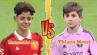 CRISTIANO RONALDO JR Ronaldos Son VS THIAGO MESSI Transformation 2023 ★ The Ultimate GOAT Battle [upl. by Namaj215]