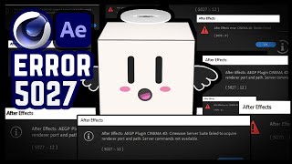 Solved Error 5027 Aftereffects And Cinema 4D Lite  Render 4D aftereffects [upl. by Yaras670]