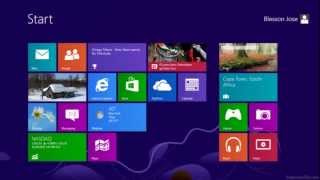 Windows 8  Four ways to open desktop from start screen using mouse and keyboard [upl. by Aikar212]