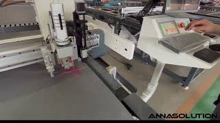 how to pull material on cradle feeder and adjust fixture on digital knife cutting machine [upl. by Aicel283]