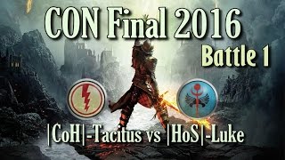 Cup Of Nations 2016 Final Battle 1 CoHTacitus vs HoSLuke Rome Total War [upl. by Palila]