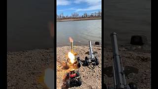 Mini Cannon Artillery Model Firecracker Test Shooting пушка Kanone 미니 대포 toys gift shorts [upl. by Ayaros]