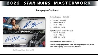 BGB1392 BGB1393 スターウォーズ トレカ 2022 TOPPS STAR WARS MASTERWORK CASE GROUP BREAKS スターウォーズ 映画系トレカ ケース開封 [upl. by Filip459]