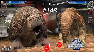 Glyptodon vs Deinotherium  Cenozoic Era  Jurassic world the game  Dinosaurs Battle  148 [upl. by Ludeman]