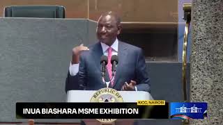 President Ruto delivery powerful Speech during Inua Biashara MSME exhibition [upl. by Rabassa]