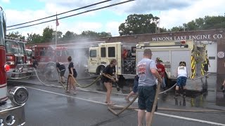 Winona Lake NY Fire Company Engine 320 Wetdown [upl. by Greg]