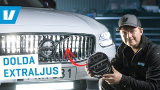 Montera Extraljus Bakom Grillen på Volvo V90V90CC [upl. by Eki]