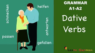 Learn German  German Grammar  Dative verbs  Verben mit Dativ  A1 [upl. by Esmeralda]