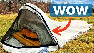 GAME CHANGING Shelter for Hiking and Backpacking  Uber Bivy by Miles Gear [upl. by Nortad]