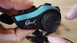 hyo2 hysnox comrob motor intercom headset unboxing en quickstart [upl. by Gerstner527]